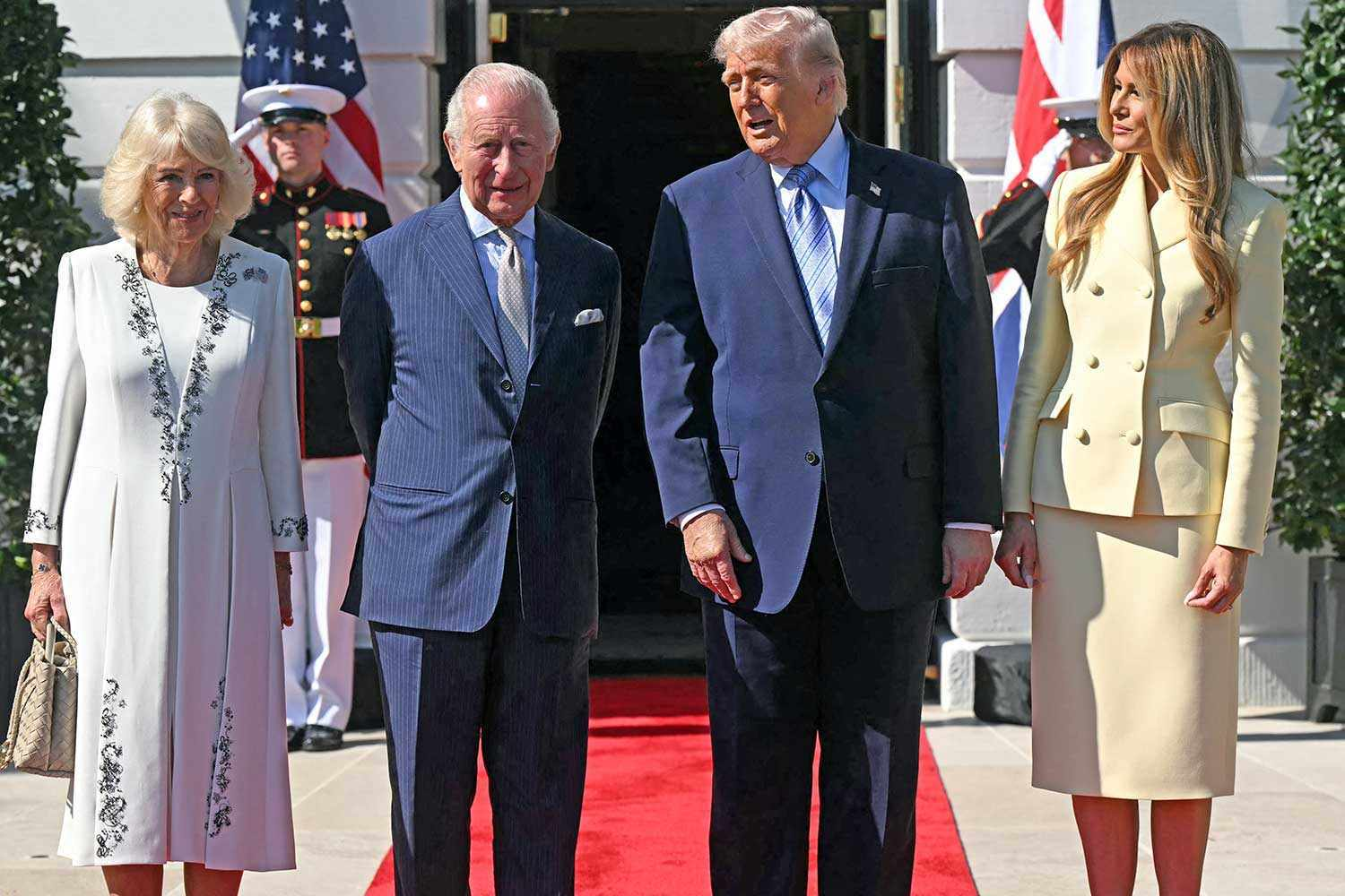 Inside the White House Reunion: King Charles and Queen Camilla Greeted by Trump
