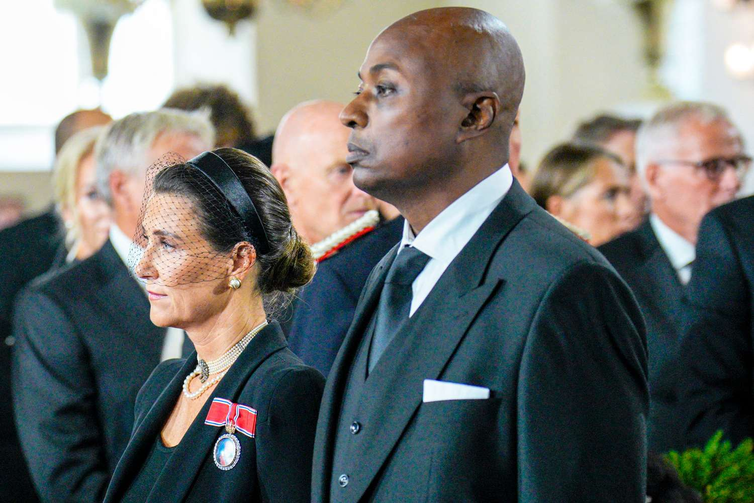Two Weeks After Kidney Transplant, Durek Verrett Stood by Princess Märtha Louise at King Harald's Funeral
