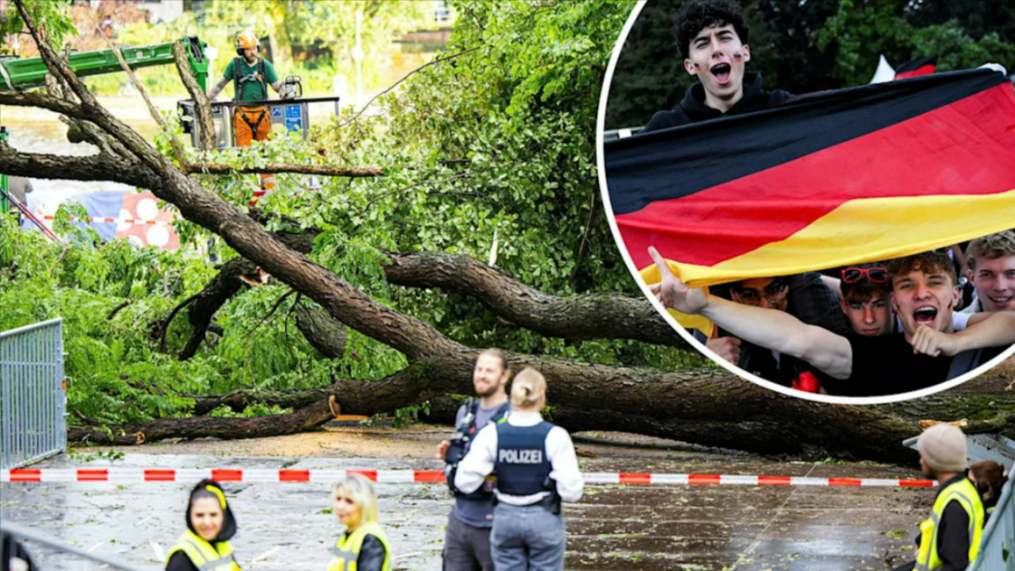 EM: Spielabsage für Deutschland? Schwere Unwetter drohen am Abend - Achtelfinale auf der Kippe!